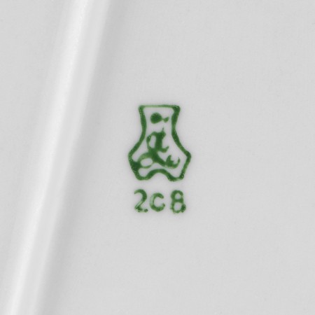 Porcelain dish "Hunting season", d = 31.5 cm, white, mix-5