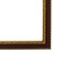 Frame for paintings (mirrors) 30 x 40 x 2.8 cm, plastic, calligrata 6448, cherry with gold