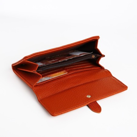 Women's wallet on the button, redhead color-3