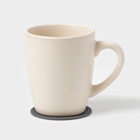 Set of stands for hot, under a mug, silicone, 6 pcs, d = 8 cm, gray-2