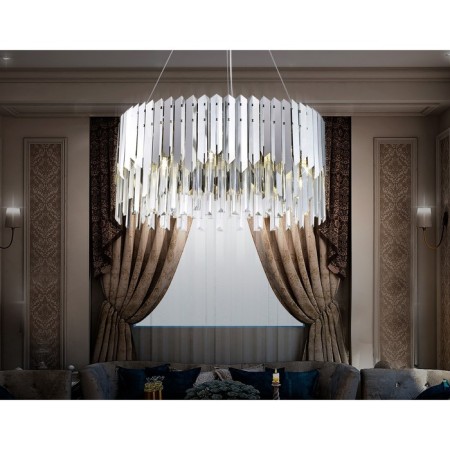 Crystal chandelier with Ambrella Light, Traditional, Tr5285, E14, Color Chrome-1