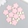 Decor for creativity tree "Flower and core" d-2 cm, set 10+10 pcs Pink