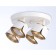 STAST NASTEN-POTOPLE WHOWER WITH AMBRELLA LIGHT, Techno Family, TN71241, 4XGX53, white, gold.