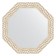 Mirror in the baguette frame, pearl dunes 89 mm, 77x77 cm