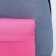 School textile school with a colored pocket, 30x39x12 cm, gray/pink color