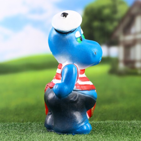 Garden figure "Hippo - sailor" 17x17x29cm-4