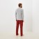Pajama New Year's male KAFTAN "Santa", red/gray color, size 54