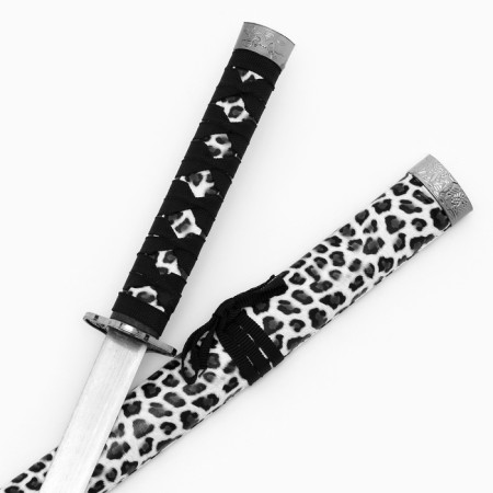 Souvenir weapon "Katana on the stand", brown scabbard near Leopard, 89cm-3