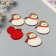 Decor for the creativity of the felt shine "Snowman" 6x5 cm