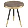 Hedda coffee table, 400 × 400 × 475 mm, black / matte gold