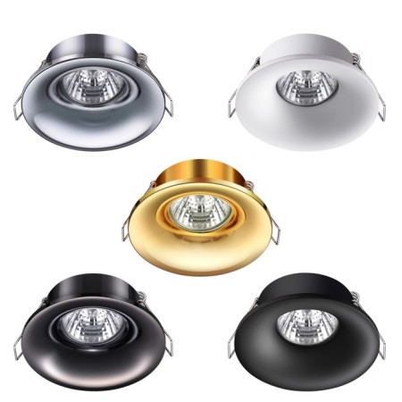 Lamp built -in Novotech. Metis, 50W, GU10, 33x86x86 mm, black color-2