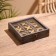 Game desktop "Cross-cuts" 18x18 cm, manpower, brass