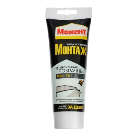 Liquid nails "Moment" Installation, super-sized MVP-70, transparent color, 185 g-1