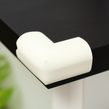 Set of protective pads on corners, 4 pcs., White color-1