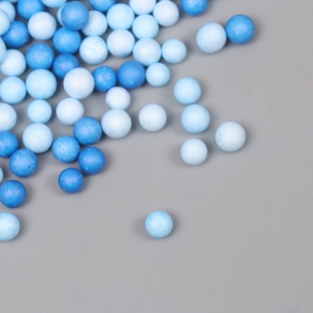 Decor for creativity Foam "Assorted balls" Blue set 10 grams-1
