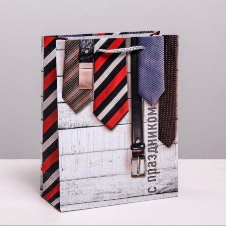 Gift Laminated Vertical, packaging, “Happy holiday”, 18 x 23 x 8 cm-1