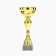Cup 135C, award figure, gold, a stone stand, 24 × 8 × 6 cm.