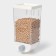 Container - a dispenser for storing bulk ricco, 11.8 × 9.5 × 25.5 cm, 1.5 l, white color