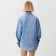 Women's blouse Minaku: Casual Collection Blue color, size 50