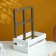 Wooden Kashpo 24 × 14 × 30 cm "Window flowerbed", with a pen, white brown giving beautifully
