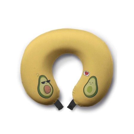 Pillow for travel "Avocado lovers", size 30x25x10 cm