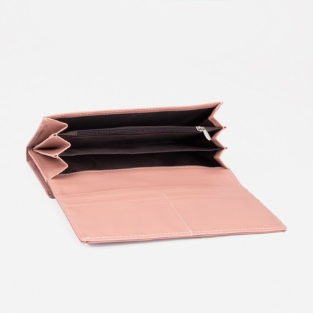 Women's wallet on magnets, pink color-3