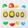 Developing puzzle "chickens-slate", the drawing is glued