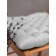 Siddle with buckwheat luster, size 43x43 cm, canvas, velor, color gray color