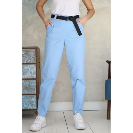 Women's pants, size 46, blue color-2