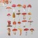 Stickers for creativity PLC PVC "Mushroom Stories" set 40 pcs 9x10.5 cm