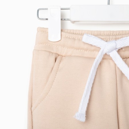 Kids (hoodies, trousers) casual collection kids beige color, height 128-15