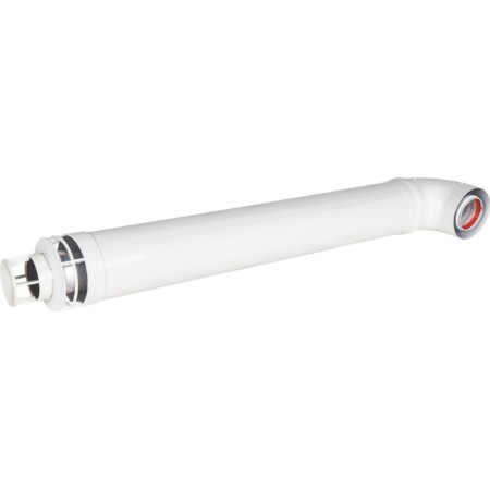 The chimney element Rommer RCA-6010-210900 Standard, D = 60/100 mm, L = 900 mm, clamp, sleeve