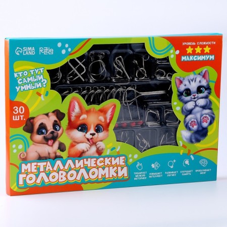 Metal puzzle 30 pcs "Fluffy"-6