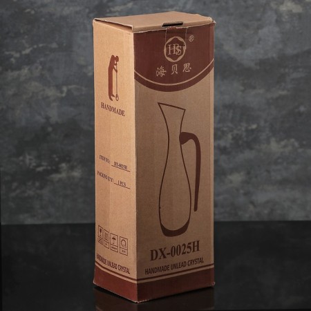 Glass decanter, 1.2 l, 13.5 × 10 × 36.5 cm-3