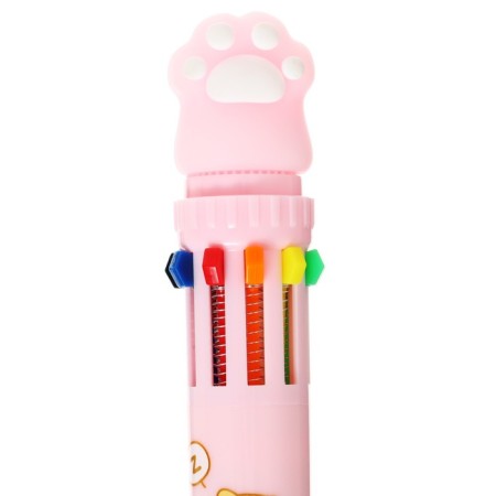 Handle Automatic Ball 10 color, rod 0.7 mm, "paw", mix-3
