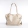 Zipper bag with lightning, beige color