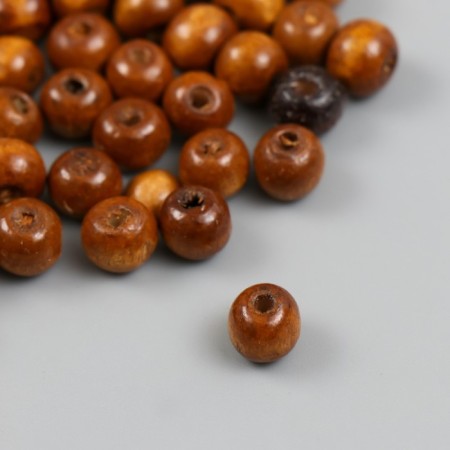 Beads for creativity tree "Natural" d = 0.8 cm set 20 grams