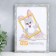 Photo frame Plastic "Watercolor" 21x30 cm, frosty silver