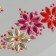 Sticker of rhinestones plastic on the face "Three flowers" pink shades 14.5x16 cm