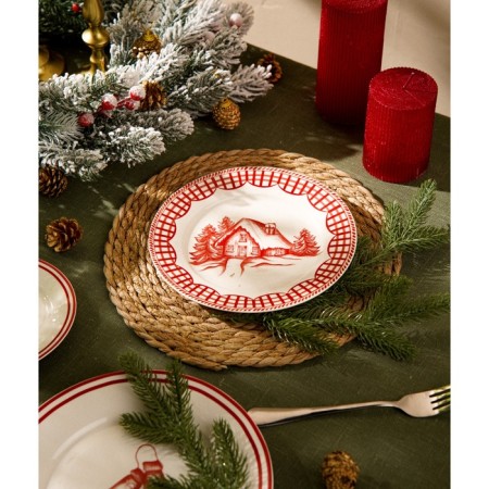 New Year's plate SL Home "Great Time", d = 20 cm, dining, porcelain-5