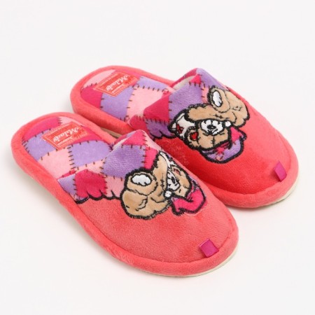 Women's slippers, pink mix, size 37
