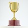 Cup 012, award figure, gold, plastic stand, 19.2 × 11.5 × 8 cm.
