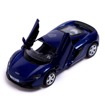 Metal machine McLaren 650S, 1:32, doors, inertia, blue color open-2