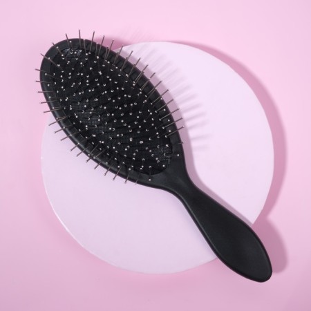 Massage comb, 7 × 22 cm, black color-1