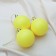 Set of balls plastic D-5.5 cm, 3 pcs "matte" yellow