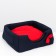 Transformer House "Samanka" 45 x 45 x 36 cm, red-blue