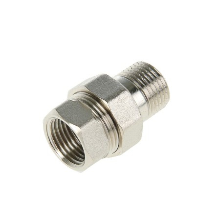 American Valtec, 1/2 ", internal/outer thread, straight, nickelized brass
