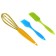Set for baking the share "Summer", 3 objects: spatula, brush, corolla, color mix