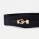 Women's belt, width 6 cm, elastic band, buckle metal, black color