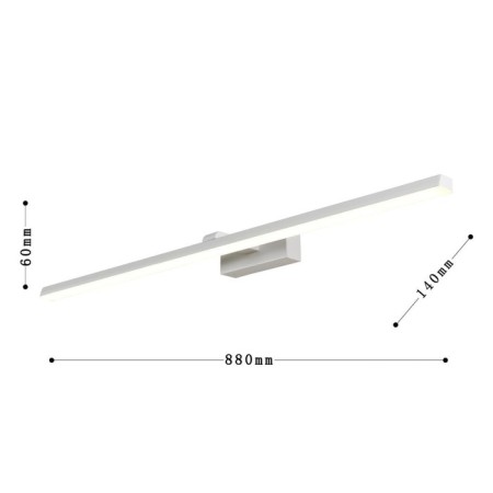 Wall lamp Scriptor 880 mm, 140 mm, LED 16W-2